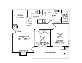 B1 + DEN 1727 floor plan